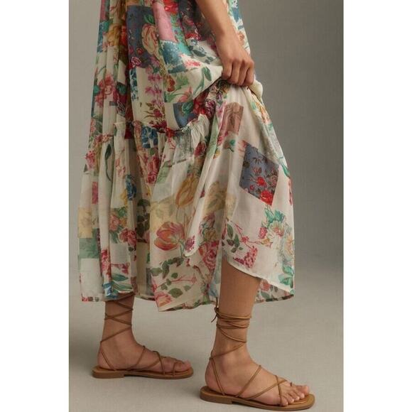 Anthropologie Floral Midi Dress - Picture 4 of 13